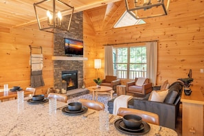 Smoky Serenity's cozy living area