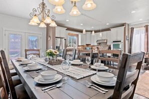 Architecture, Building, Dining Room, Dining Table, Furniture