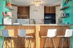 Indoors, Chair, Furniture, Kitchen, Microwave