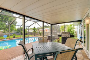 Screened Lanai | Private Pool | Gas Grill | Fenced Yard | 2 Doggy Doors