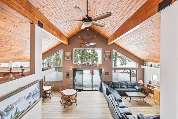 Aerial view of the first floor