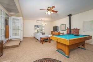 Shoot some pool in the spacious game room