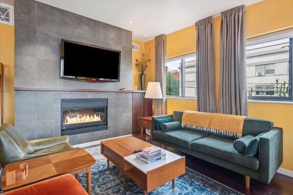 Gather 'round the fire—where conversations spark and memories are made.