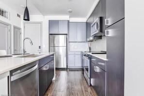Stylish kitchen equipped with everything you need for a seamless cooking experience.