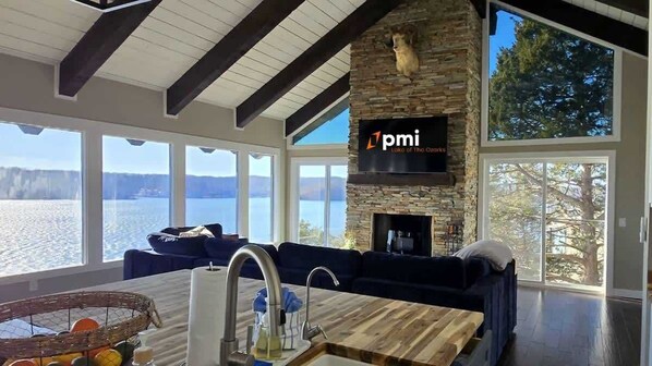 Living Room view of Lake
