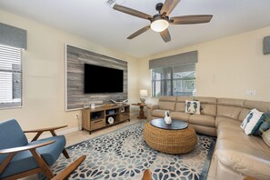 Experience comfort in this stylish and serene space