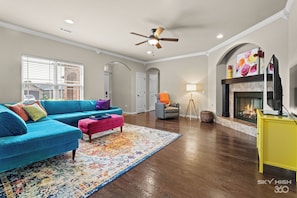 Front entry leads into open concept living room!