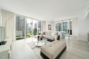 Experience stunning sunset views from this corner unit!