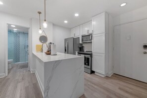 Enjoy cooking in our bright and welcoming kitchen.