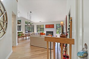 Entrance to open concept Livingroom, dining room, kitchen