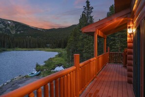 Balcony view in the evening