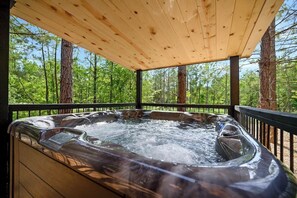 Soak in our hot tub while being immersed in nature's embrace.