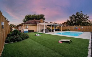 Channel some friendly competitive spirit with some casual lawn games! We’ve got cornhole and mini golf but feel free to make up your own games as well!