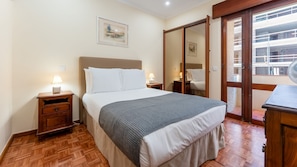 There are 4 bedrooms, 2 of them with a small balcony 
#bedroom #bed #linen #algarve #portugal