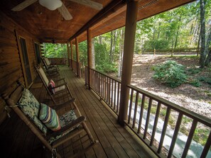 4 rockers and a porch swing