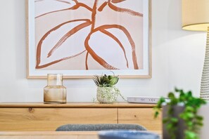 LOUNGE: The stylish decor in the Lounge Room makes for a relaxed, pleasurable stay. 