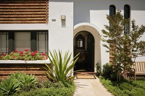 FLORENCE ONE: The self contained apartment with its own entrance looks out on a landscaped garden. 