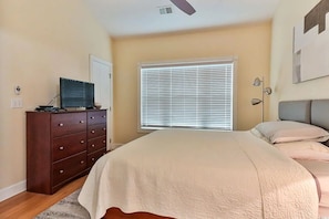 Master bedroom with King size bed & TV