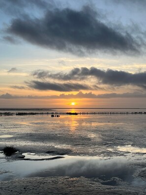 Sonnenuntergang in Friedrichskoog-Spitze
