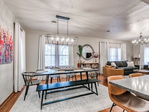 Family meals feel special around this table—pull up a chair and dig in!