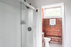 Glass, walk-in shower