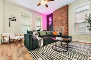 Open Concept Living/Dining Area - Unit 1
