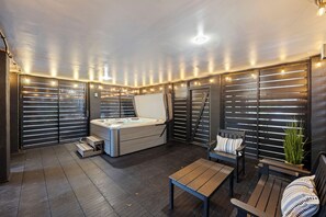 Enjoy the lowcountry with the hottub and social area.
