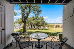 Admire the beautiful outside view of our charming home.