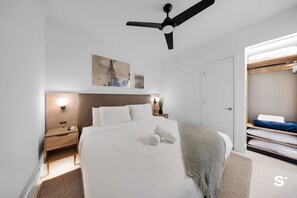 Bedroom: King size bed