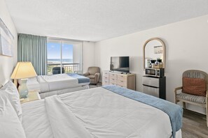 Queen beds in bedroom