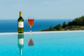 Enjoy your wine by the pool