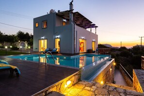 View of the exterior - View of the house by nightterior