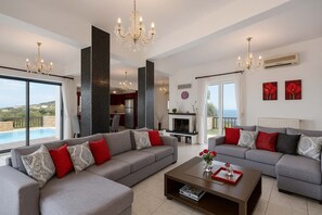 Enjoy the spacious living room area