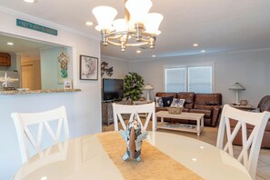 Open dining area with comfortable seating