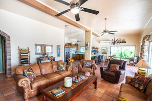 Open concept mexican style home.