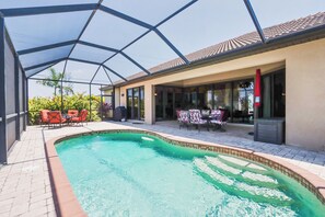 Private heated pool