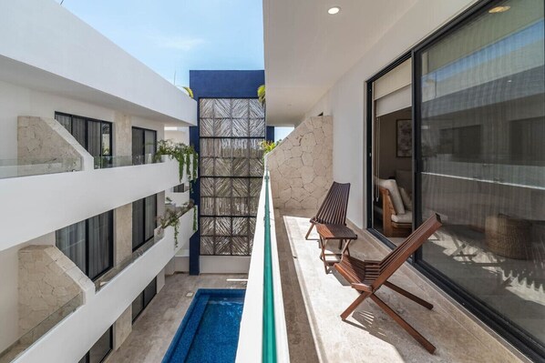 Relax and unwind with stunning views from the private balcony