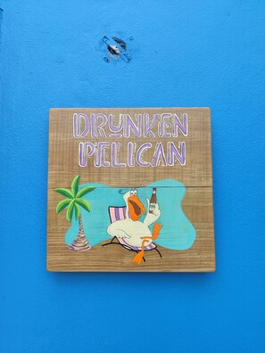 Drunken Pelican Sign
