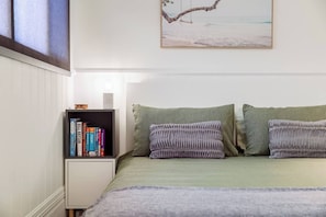 Bedroom with a selection of books if you forget your own :)