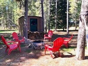 Relax around the fire pit