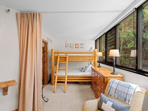 Twin-over-Twin Bunk Bed Nook off of Living Area