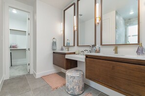 Double Sink with Makeup Vanity
