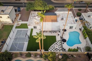 overhead view