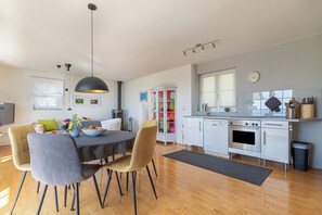 Kitchen and dining area