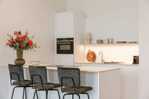 Stylish kitchen with breakfast bar