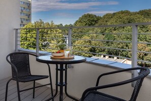 Balcony perfect for drinking coffee or tea. 