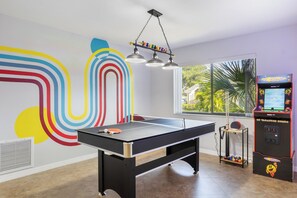 {GAME ROOM} Fun game room with various activities for endless entertainment.