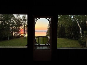 Sunset from the screened in porch