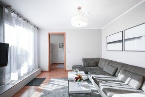 Living room with view to your sleeping room.