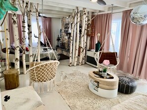 We brought the forest inside the grand room